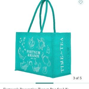 Fortnum & Mason Teal Tote Bag